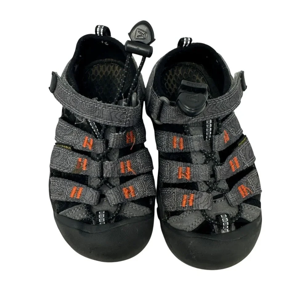 Keen Boys Kids Unisex Orange and Grey Closed Toe Water Shoes‎ Size 10